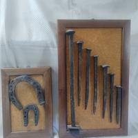 Chiodi vecchi in ferro battuto 