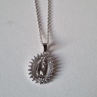 Collana Sacra Madonna Guadalupe - Pendente Zirconi