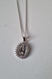 Collana Sacra Madonna Guadalupe - Pendente Zirconi