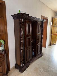 Armadio credenza ante scorrevoli legno