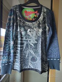 Maglia donna blu Desigual tg. L