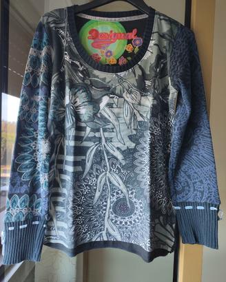 Maglia donna blu Desigual tg. L