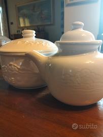 Biscottiera e teiera