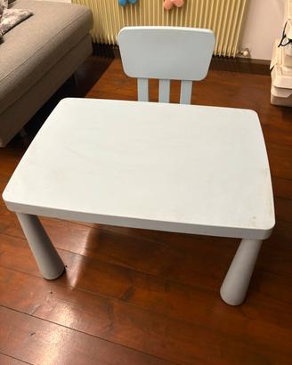 Tavolino e sedietta bimbo