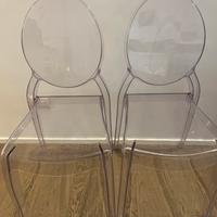 Sedie trasparenti in policarbonato stile “kartell”
