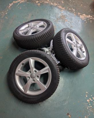 Set 4 ruote invernali complete Audi 16" 