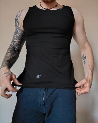 Canottiera Umbro nera uomo