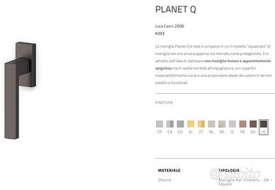 Olivari Planet Q US Maniglia finestra