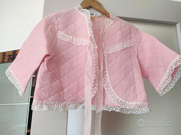 copri camicia notte e vestaglia pile 100 %rosa