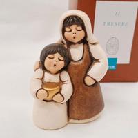 Statuina Thun presepe classico donna con bambina