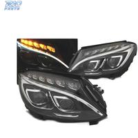 FARI MERCEDES W205 14-18 LUCE DIURNA LED DRL NERO