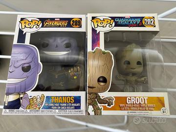 funko pop groot 202 + thanos 289 - marvel avengers