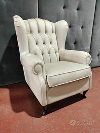 Poltrona Bergere'in velluto idrorepellente