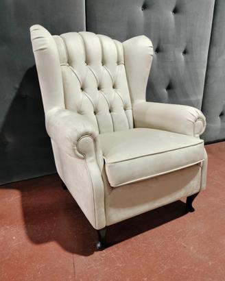 Poltrona Bergere'in velluto idrorepellente