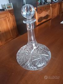 bottiglia in cristallo boemia 