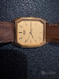 Orologio Seiko quartz placcato oro