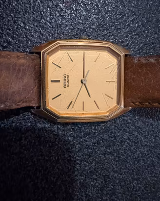 Orologio Seiko quartz placcato oro