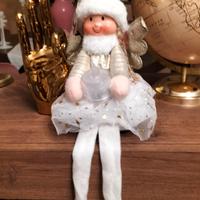 fatina di Natale con luce 