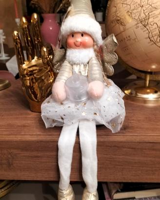 fatina di Natale con luce 