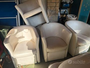 poltroncine con ppoggiapiedi