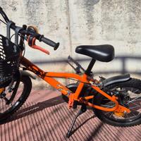 Bici btwin 16” nera e arancio