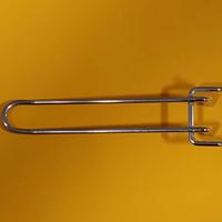 Ganci cromati in acciaio x pannelli forati 100 pz.