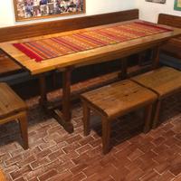 TAVOLO E PANCHE per TAVERNA e CUCINA