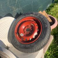 Ruotino di scorta FIAT 4 fori MAI montato e crik