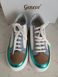 Sneakers pelle Geneve Shoes multicolor