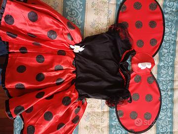 abito carnevale coccinella tg 2 anni