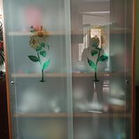 Libreria in legno di faggio artigianale