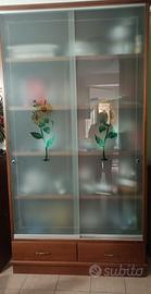 Libreria in legno di faggio artigianale