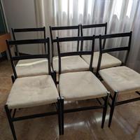 6 sedie modello Leggera di Gio Ponti