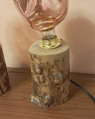 Lampade da comodino in legno