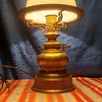 grande lampada da tavolo tipo lume ottone vintage 