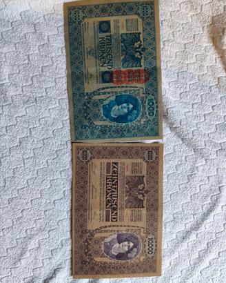 banconote impero austro ungarico