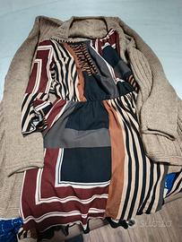 VESTITO CON CARDIGAN