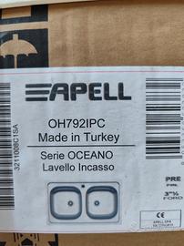 lavello apell in acciaio ad incasso
