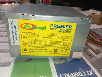 Alimentatore per PC Allied,  PREMIER, DR-8500BTX