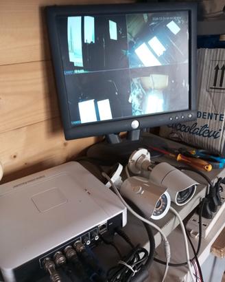 sistema videosorveglianza filare 4ch