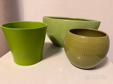 Set di 3 vasi in ceramica