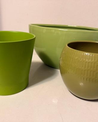 Set di 3 vasi in ceramica