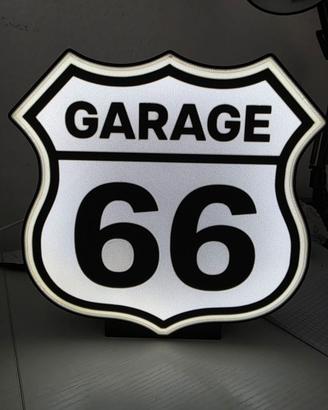 Lampada LED Garage 66 – Route 66 – Insegna luminos