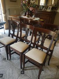 sedie da tavolo in legno