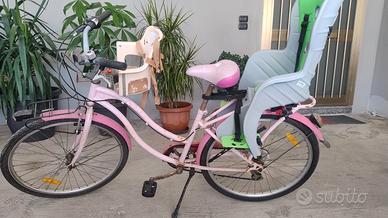 bicicletta 26 con sedute per bambini 