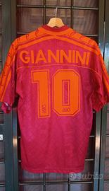 Maglia AS Roma 1995 1996 Giannini Asics originale