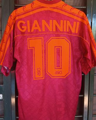 Maglia AS Roma 1995 1996 Giannini Asics originale