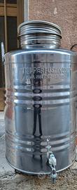 fusto olio 50lt acciaio inox