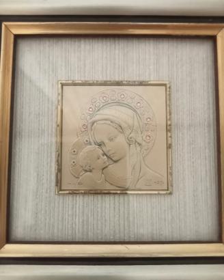 piccolo quadro sacro madonna con bambino