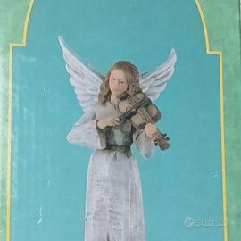 Statua Angelo con Violino in Resina - 35 cm